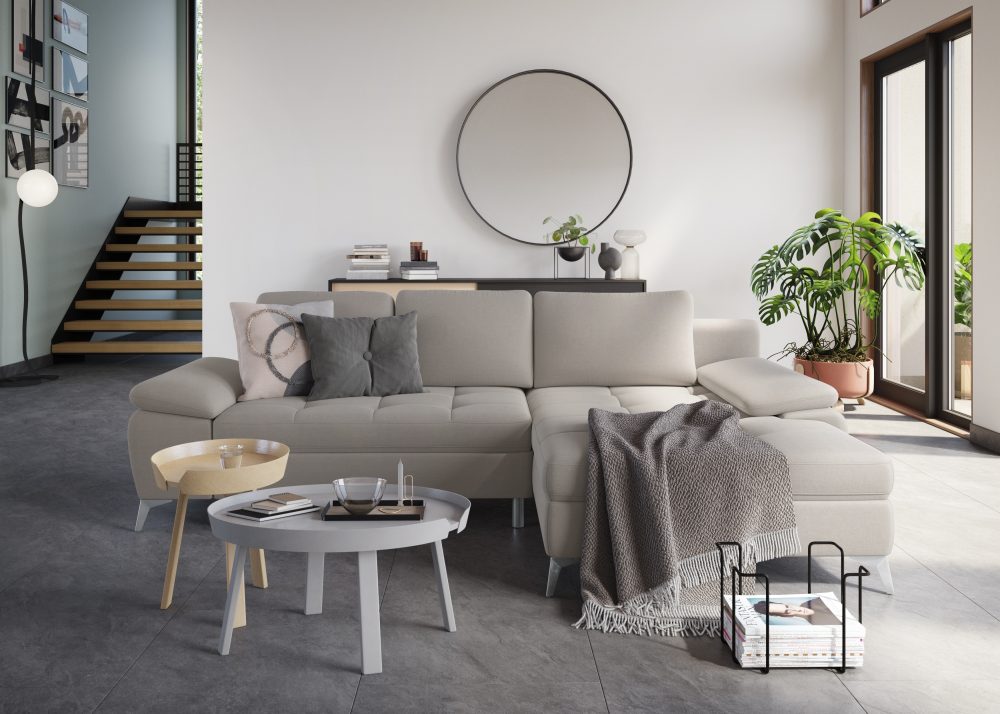 sit&more Ecksofa, mit Recamiere, wahlweise mit Bettfunktion und Bettkasten