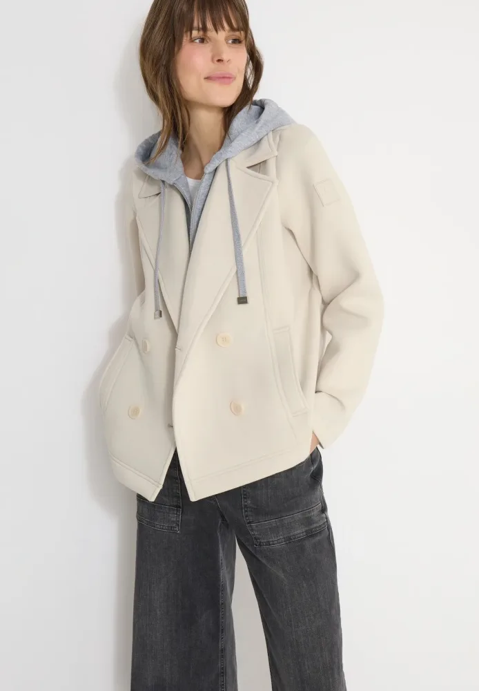 Cecil Cabanjacke mit Kapuze mit Reverskragen und Kapuze