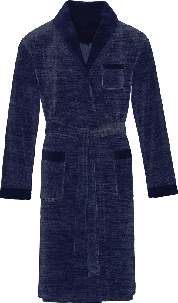 VOSSEN - Alberto Bademantel, für Herren, Blau Denim Dunkel, Größe S