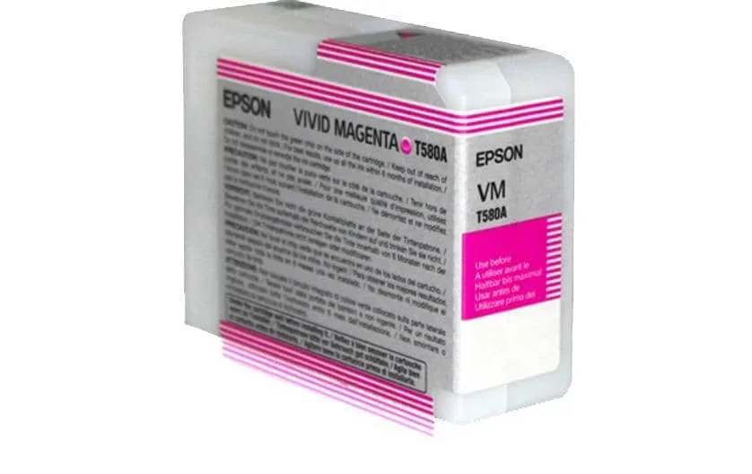 EPSON Tintenpatrone vivid magenta T580A00 Stylus Pro 3880 80ml