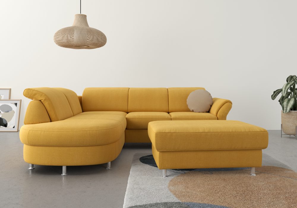 sit&more Ecksofa, wahlweise mit Bettfunktion, Bettkasten und Kopf- und Armteilverstellung