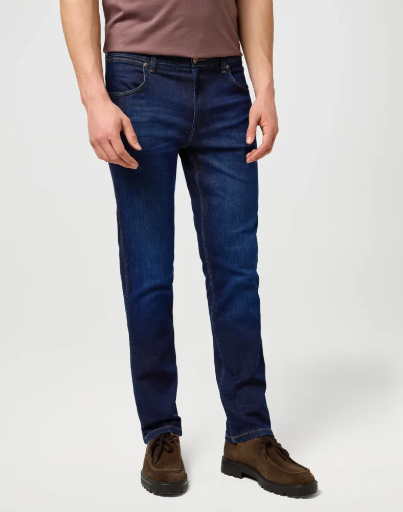 Wrangler - Jeans, Regular Fit, für Herren, Blau Denim Dunkel, Größe W33/L32