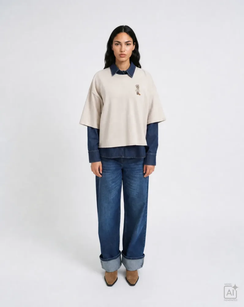 Smith & Soul T-Shirt mit Print, Boxy Fit