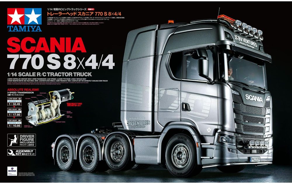 Tamiya 56371-600 1:14 RC Scania 770 S 8x4/4 1:14 Elektro RC Modell-LKW Bausatz