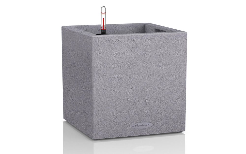 Lechuza Blumentopf Canto W?rfel, Grau