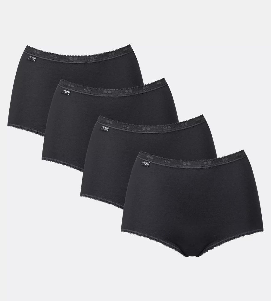 Sloggi - Multipack, Maxi Slips, für Damen, Black, Größe 44