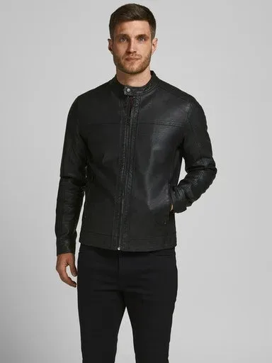 Jack & Jones Lederimitatjacke 