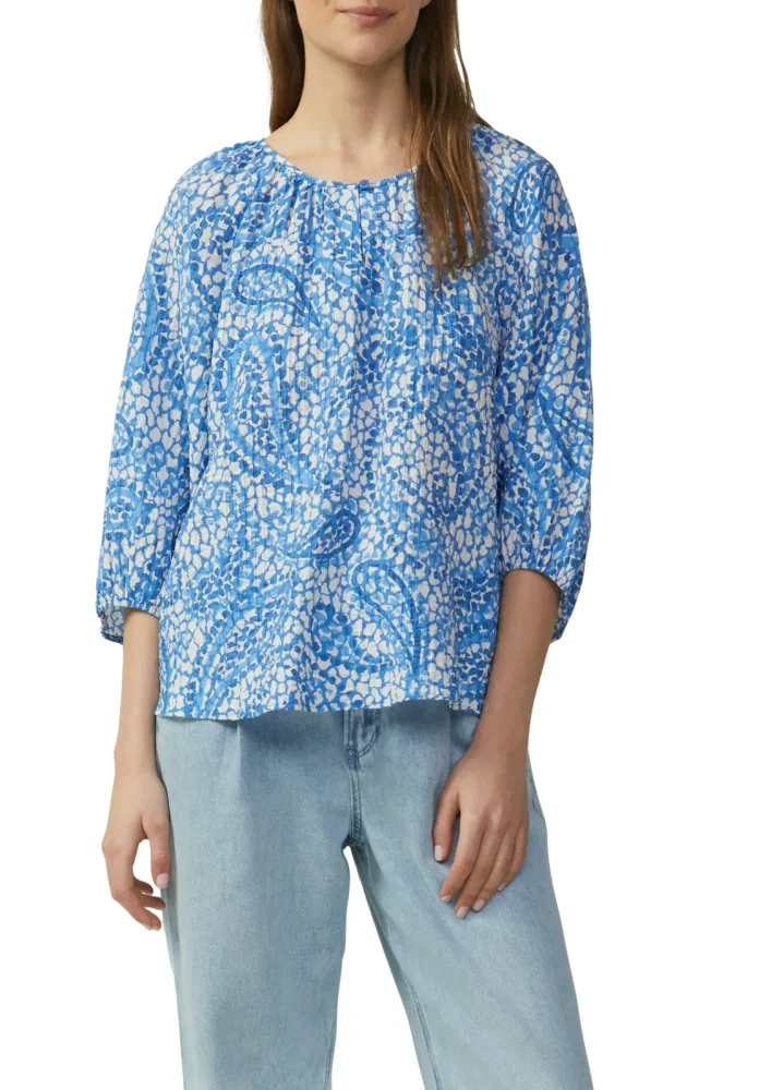 s.Oliver Klassische Bluse mit All-Over Print
