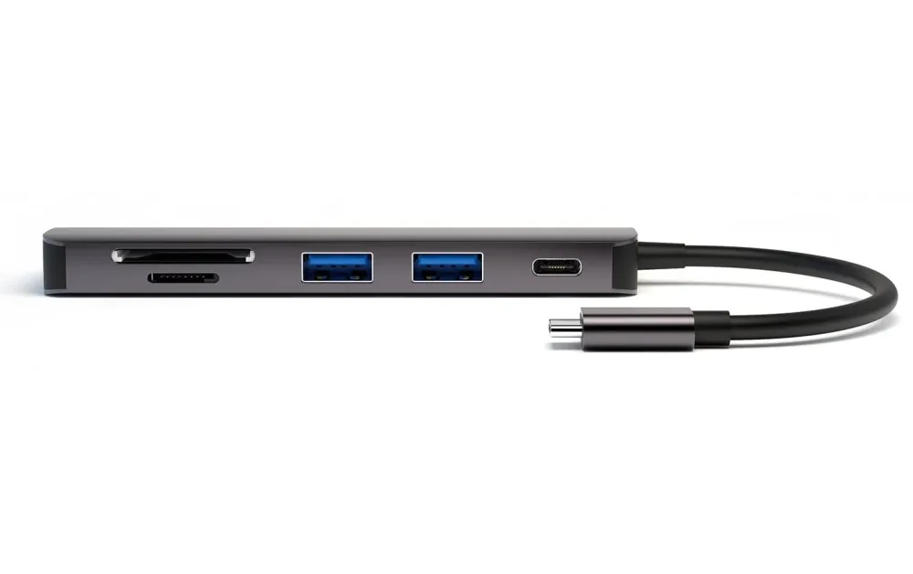 4smarts - 4S468782 USB 3.2 Gen 1 (3.1 Gen 1) Type-C 5000 Mbit/s Grau