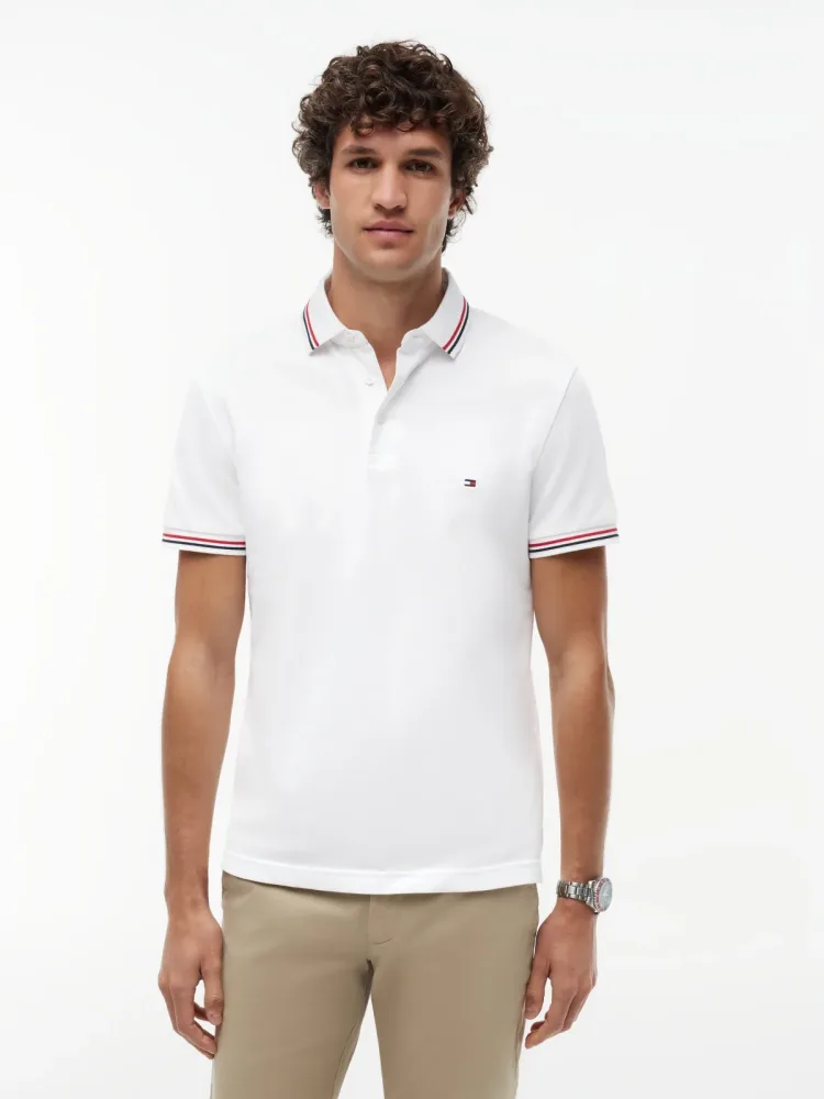 Tommy Hilfiger - Poloshirt, kurzarm, für Herren, Weiss, Größe XL