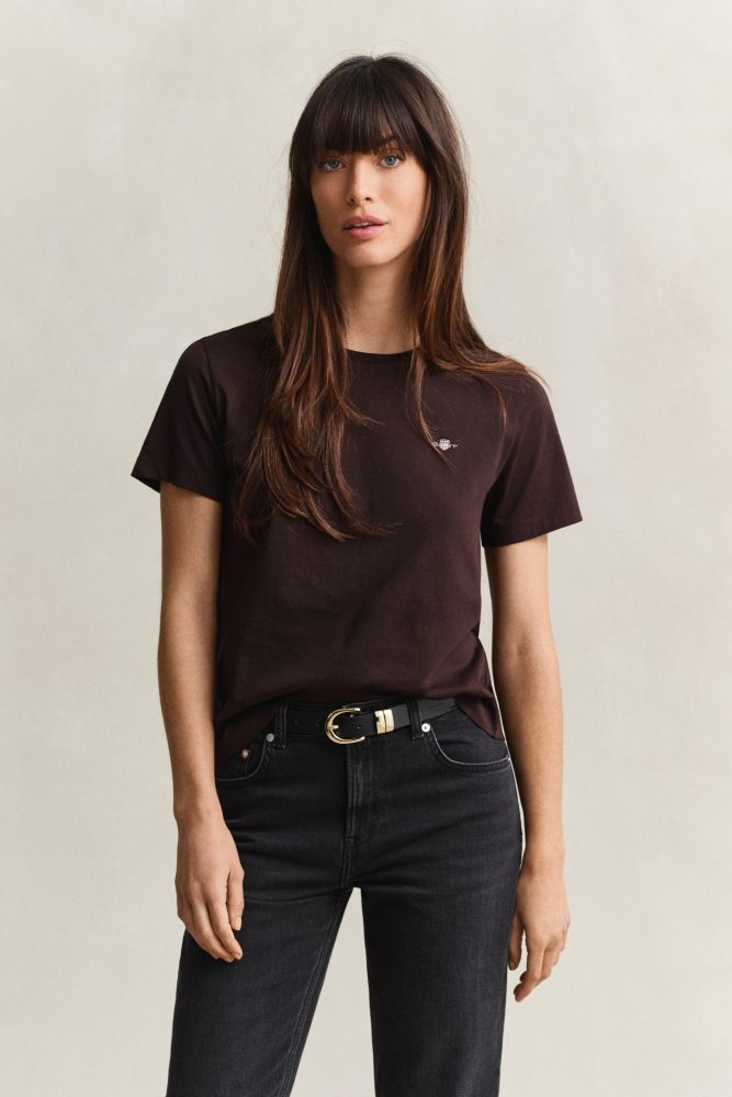 Gant - T-Shirt, für Damen, Braun, Größe M