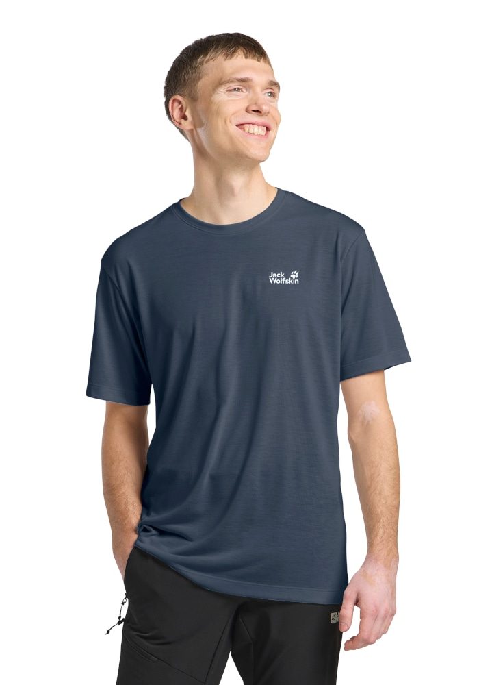 Jack Wolfskin - T-Shirt, für Herren, Dunkelblau, Größe S