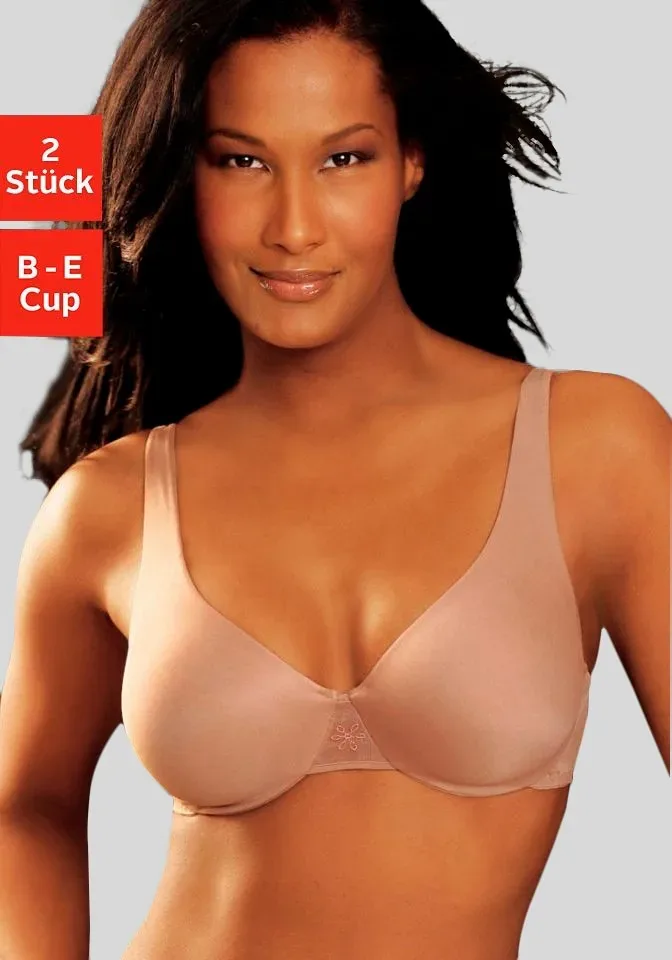 Nuance by Lascana T-Shirt-BH Packung, mit Bügel & nahtlosen Cups – auch ideal für grosse Grössen