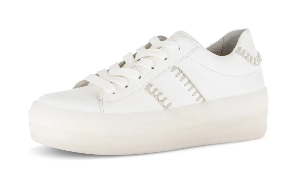 Gabor Plateausneaker Freizeitschuh, Halbschuh, Schnürschuh mit transparenter Laufsohle
