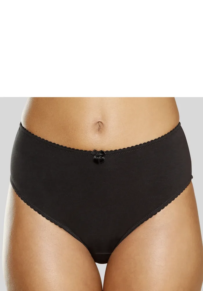 Nuance by Lascana Slip hoch geschnittener Slip aus Baumwolle