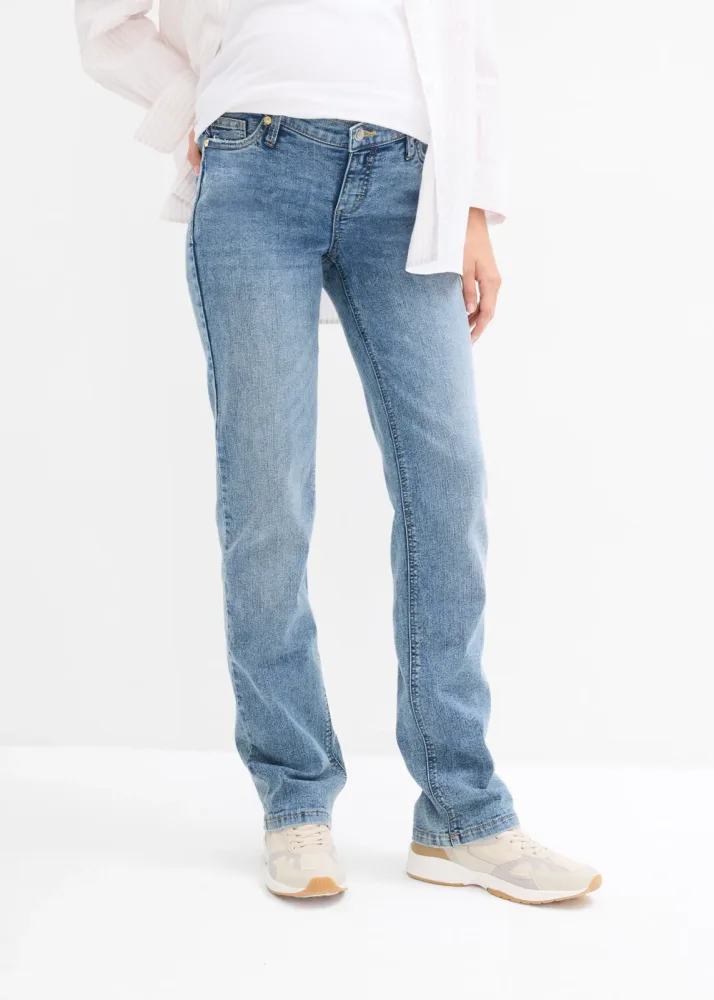 bonprix Umstandsjeans loose fit, gerades, locker geschnittenes Bein
