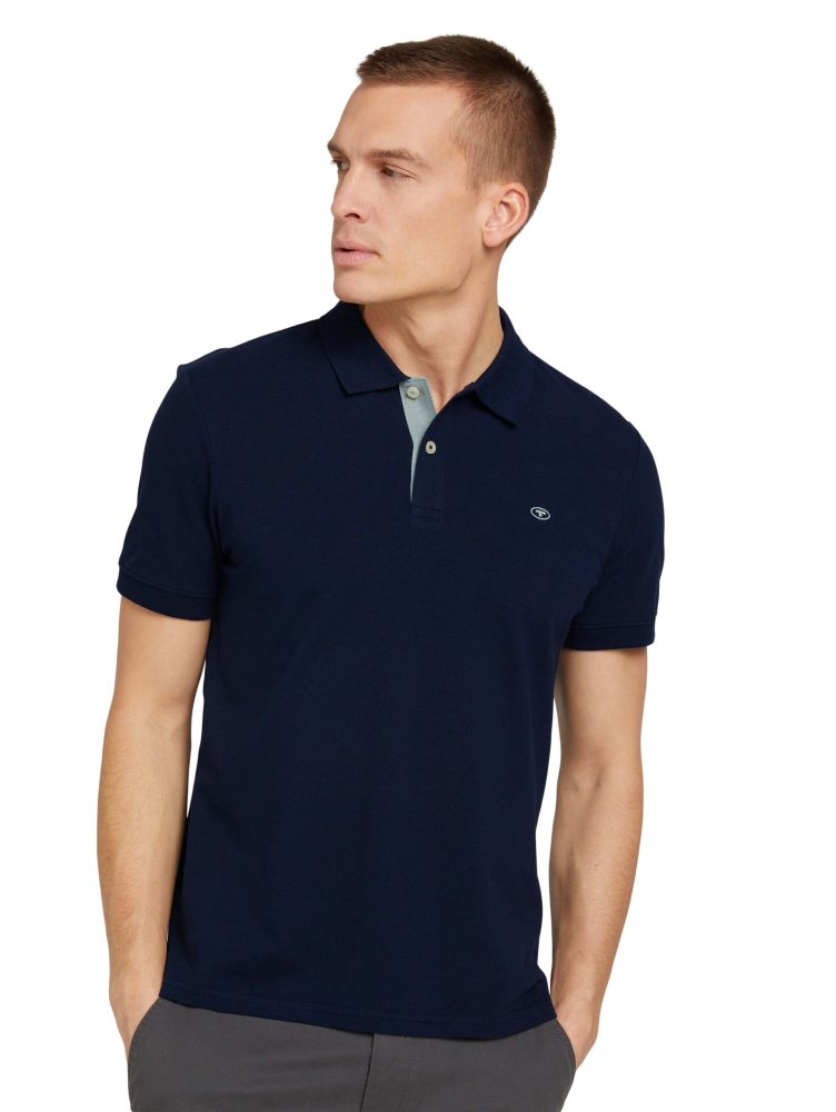 Tom Tailor - Polo Shirt, für Herren, Himmelblau, Größe XL
