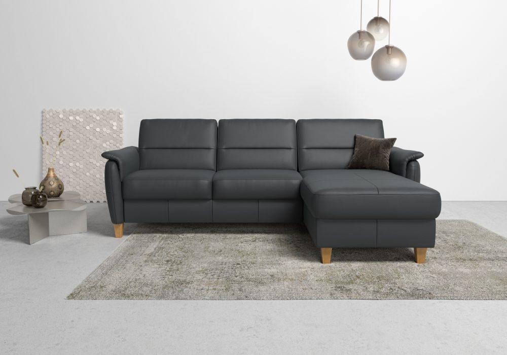 Home affaire Ecksofa »Palmera«, Federkern, wahlweise mit Bettfunktion und mit/ohne Bettkasten