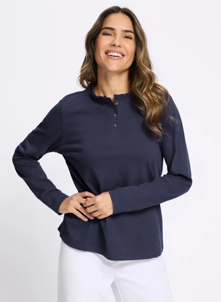 Classic Basics Langarmshirt 