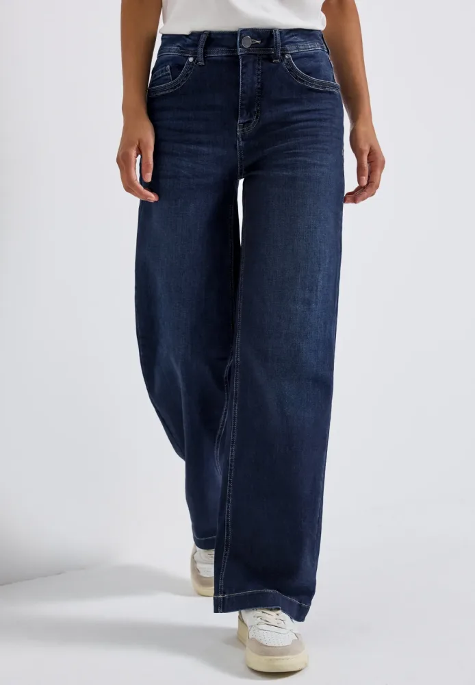 STREET ONE Weite Jeans 5-Pocket, im Loose Fit, mit Stretch