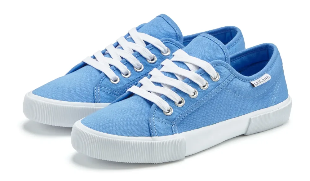 LASCANA Sneaker aus Textil, Schnürhalbschuh, Freizeitschuh, Turnschuh