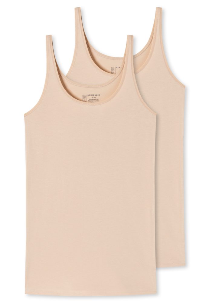 Schiesser - 95/5 Tanktop, für Damen, Beige, Größe 50