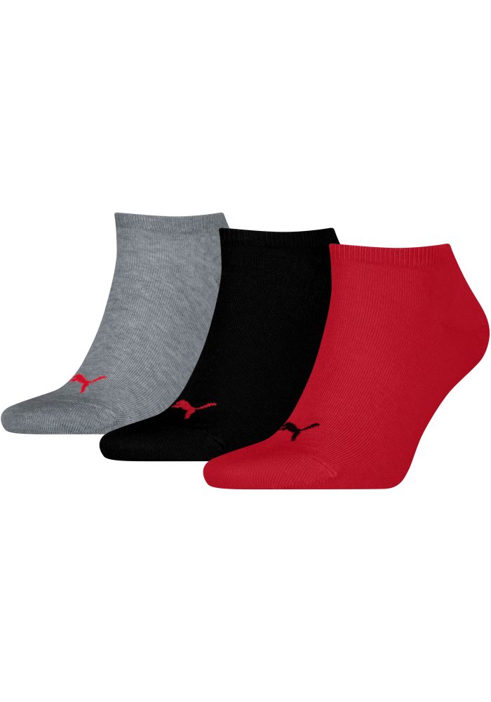Puma - Socken  3er Pack Stretch-Sneaker Plain 3P, für Herren, Mediumgrau, Größe 39-42