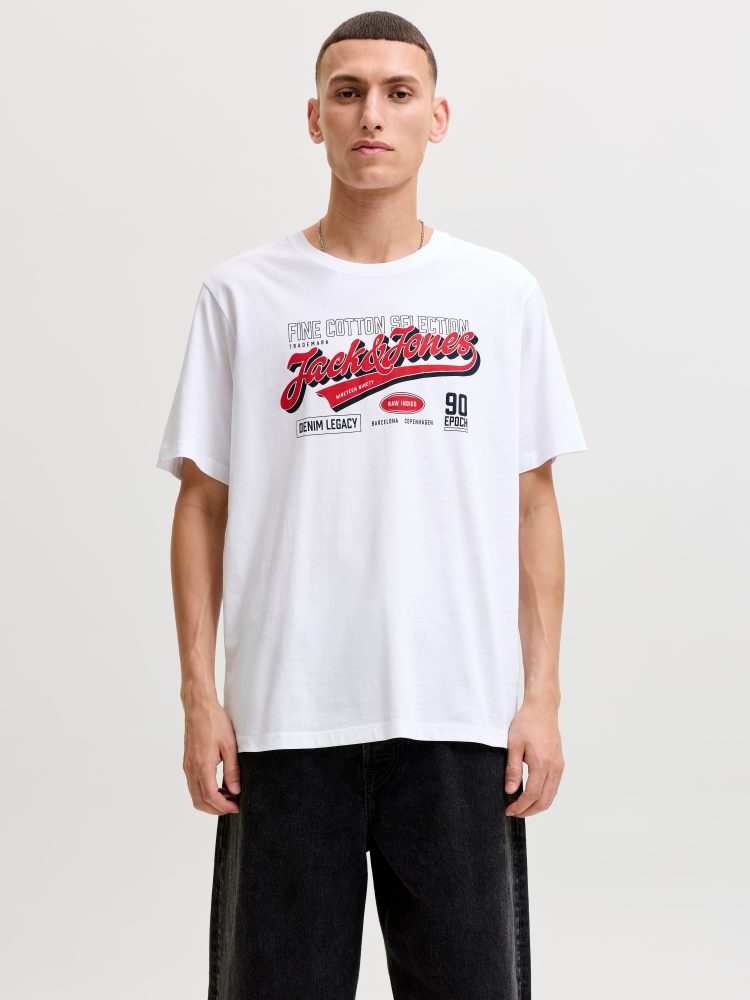 Jack & Jones - T-Shirt, für Herren, Weiss, Größe M