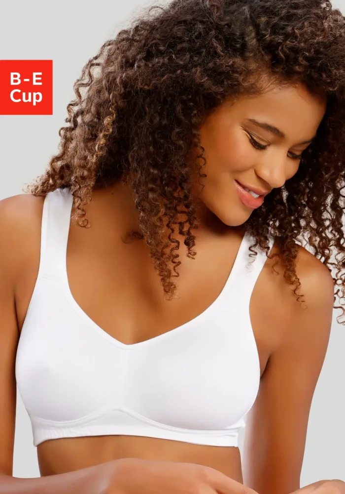 Nuance by Lascana T-Shirt-BH ohne Bügel mit seidiger Microfaser – grosse Grössen, bequemer BH