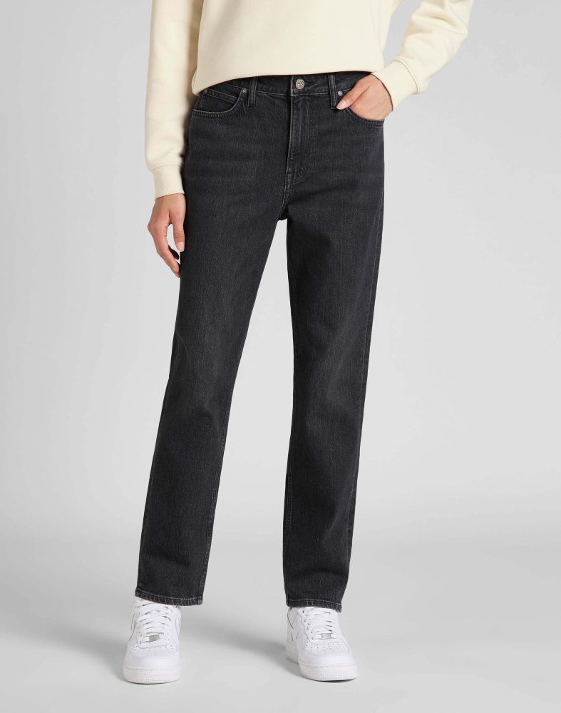 Lee - Jeans Straight Leg Carol, für Damen, Schwarz, Größe W26/L31