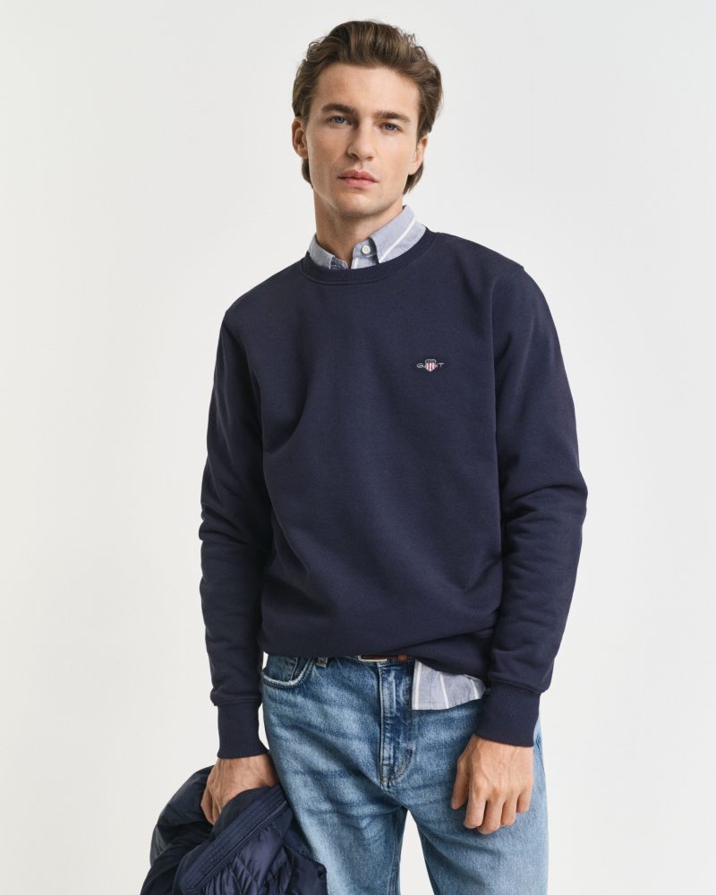 Gant - Pullover, für Herren, Marine, Größe L
