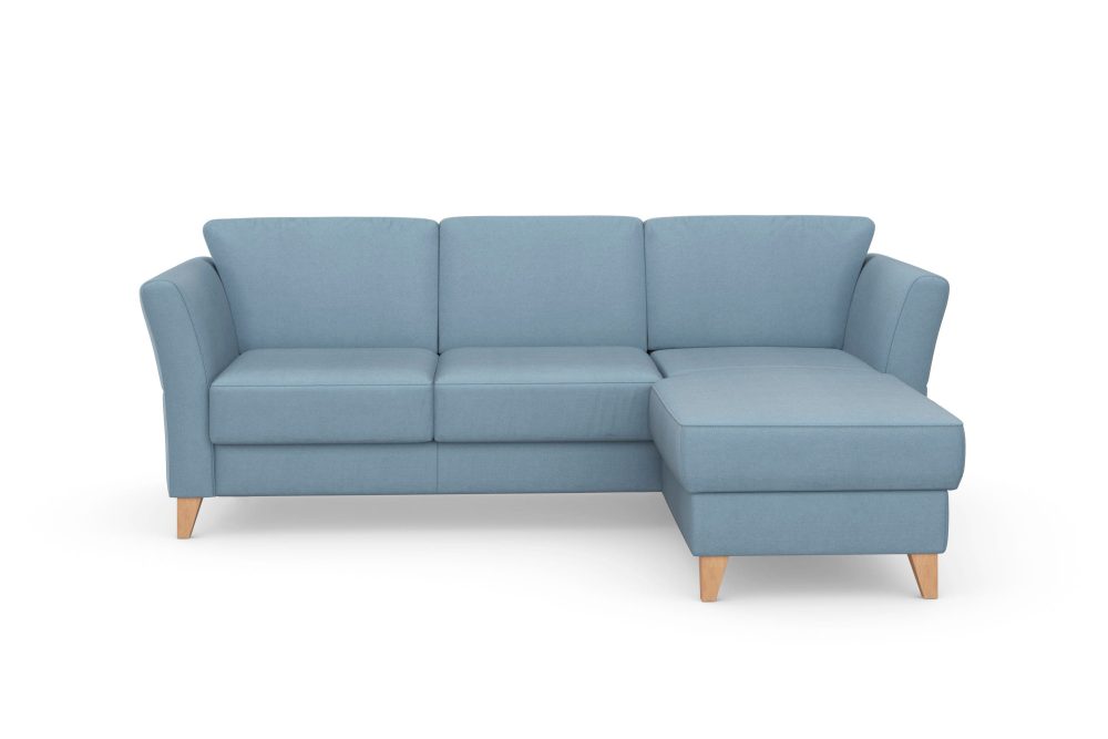 sit&more Ecksofa »Visby«, Wahlweise mit Bettfunktion und Bettkasten, frei im Raum stellbar, mit Federkern, auch erhältlich in dem besonders leicht mit Wasser zu reinigendem 