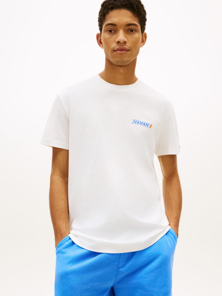 Tommy Jeans - T-Shirt, für Herren, Ecru, Größe M