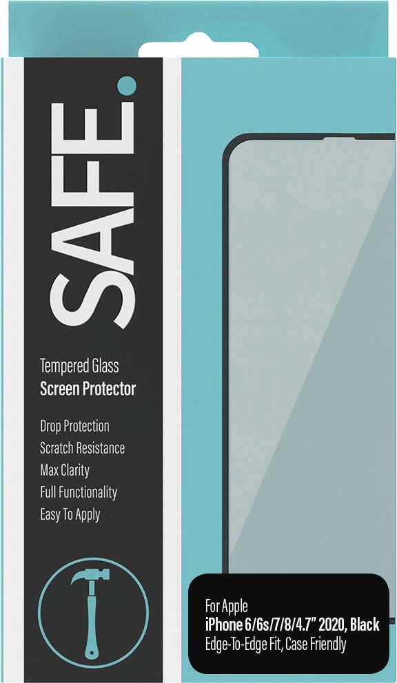 PanzerGlass - Folie iPhone 6/6S/7/8/SE Ultra-Wide Fit, Schwarz, One Size