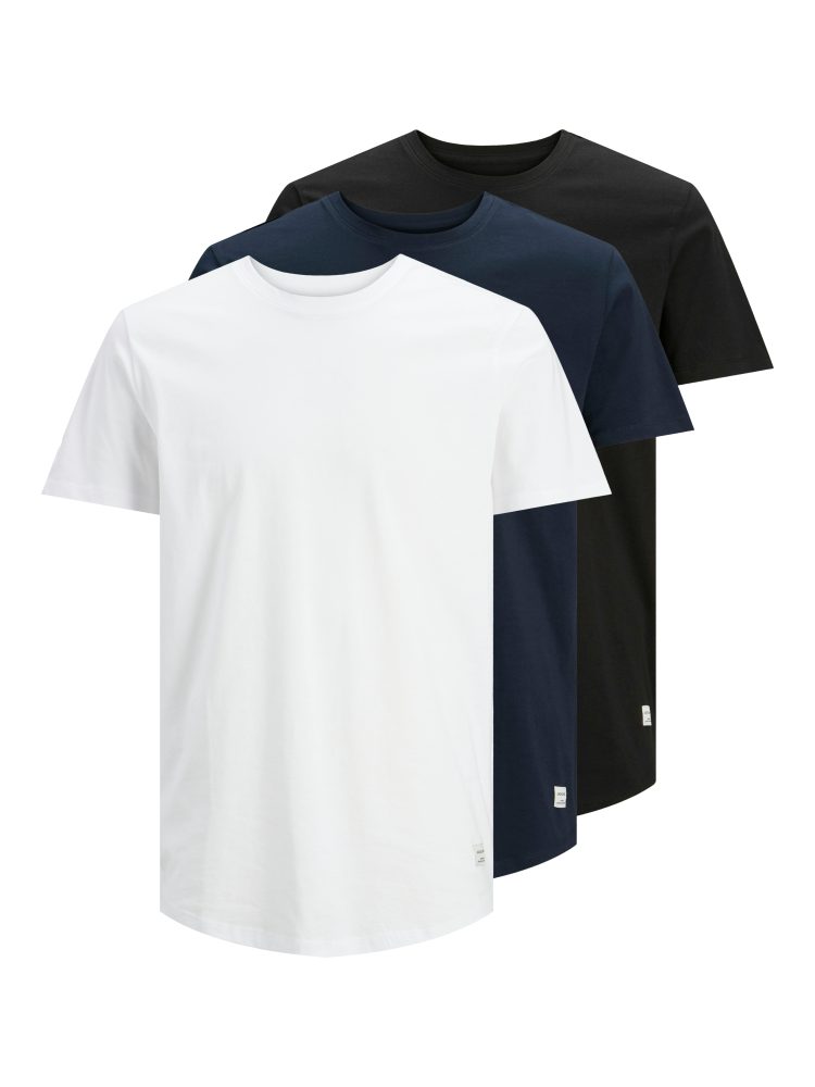 Jack & Jones - 3er-Set T-Shirts, für Herren, Blau Bunt, Größe XL