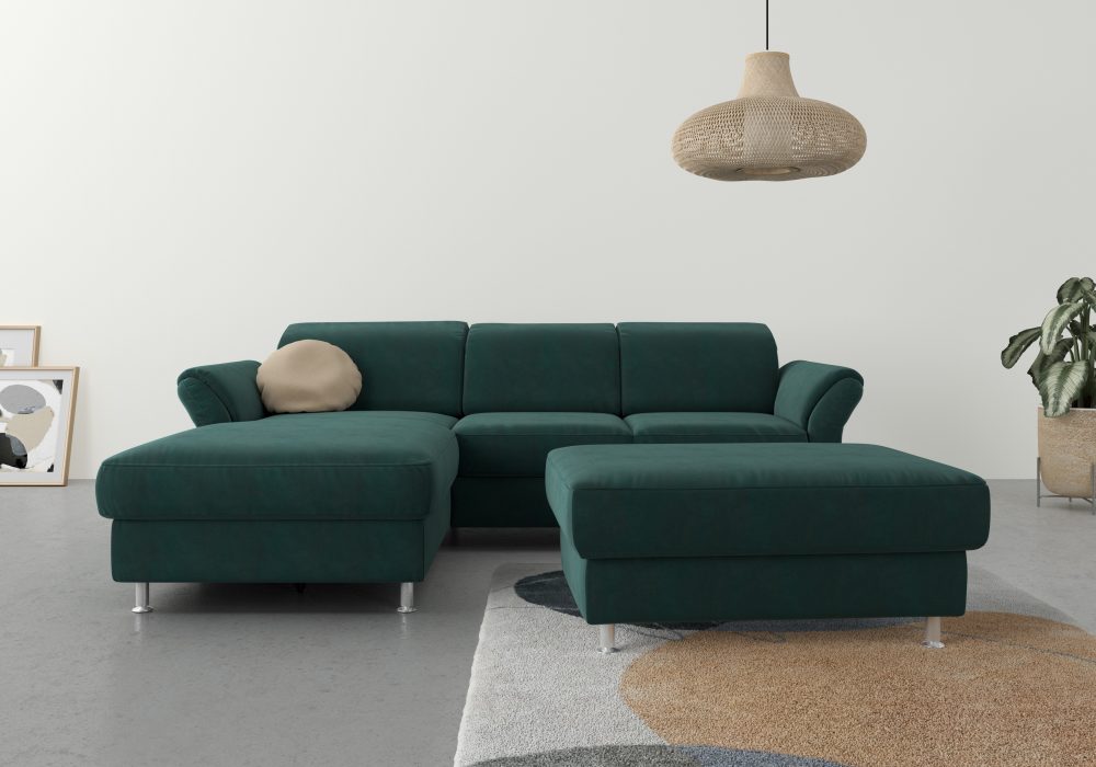 sit&more Ecksofa, wahlweise mit Bettfunktion, Bettkasten und Kopf- und Armteilverstellung