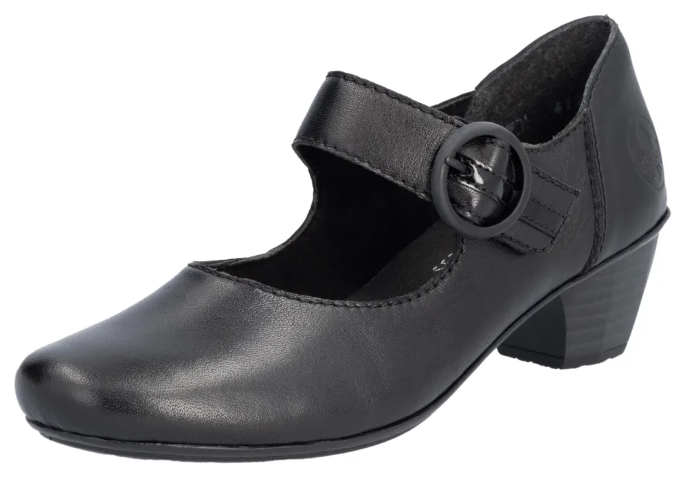 Rieker Spangenpumps, Festtagsschuh, Pumps, Trichterabsatz, mit Klettriemchen