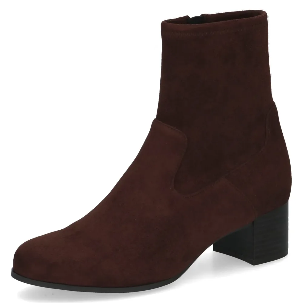Caprice Stiefelette, Blockabsatz, Businessschuh mit praktischem Innenreissverschluss