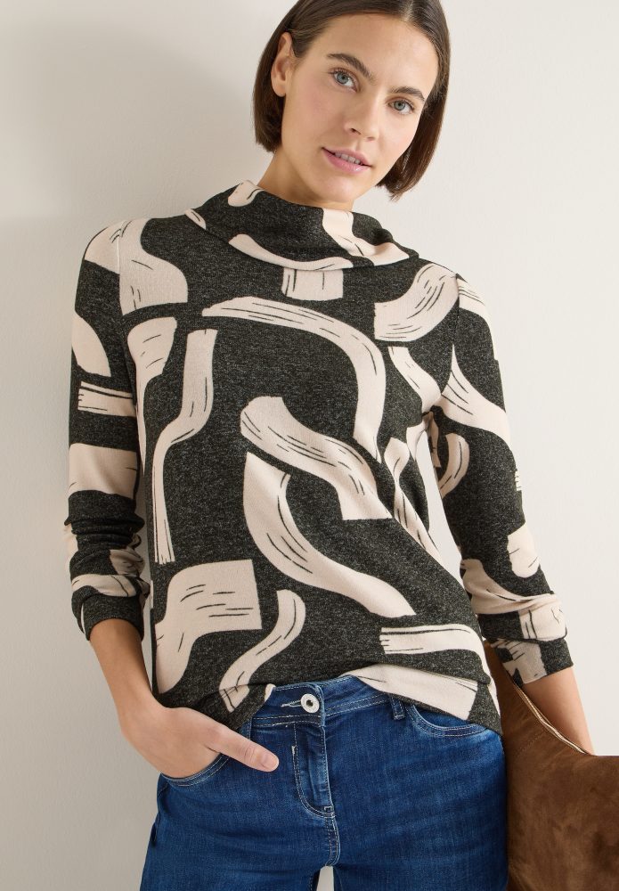 Cecil Sweater, mit grafischem Muster