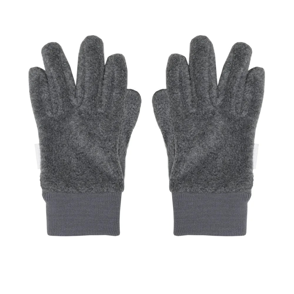 MAXIMO Fleecehandschuhe Boucle-Optik, Strickbündchen, basic, weich, für alle Aktivitäten