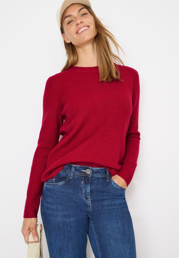 Cecil Strickpullover mit Strukturdetails
