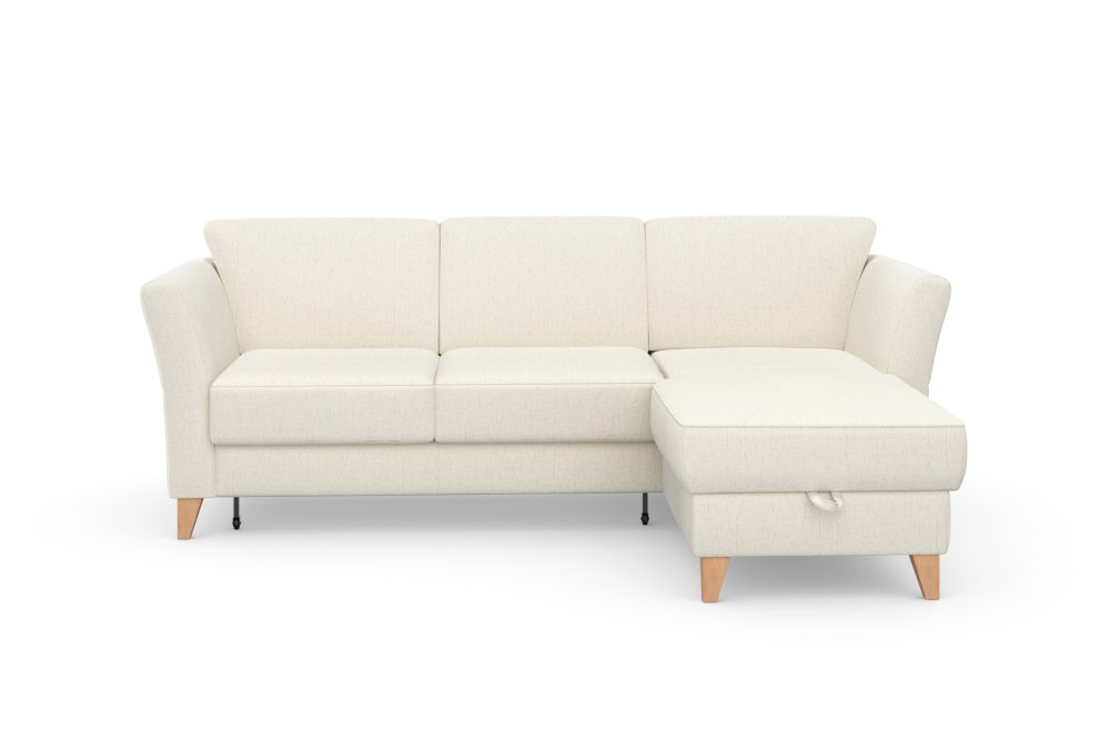 sit&more Ecksofa »Visby«, Wahlweise mit Bettfunktion und Bettkasten, frei im Raum stellbar, mit Federkern, auch erhältlich in dem besonders leicht mit Wasser zu reinigendem 