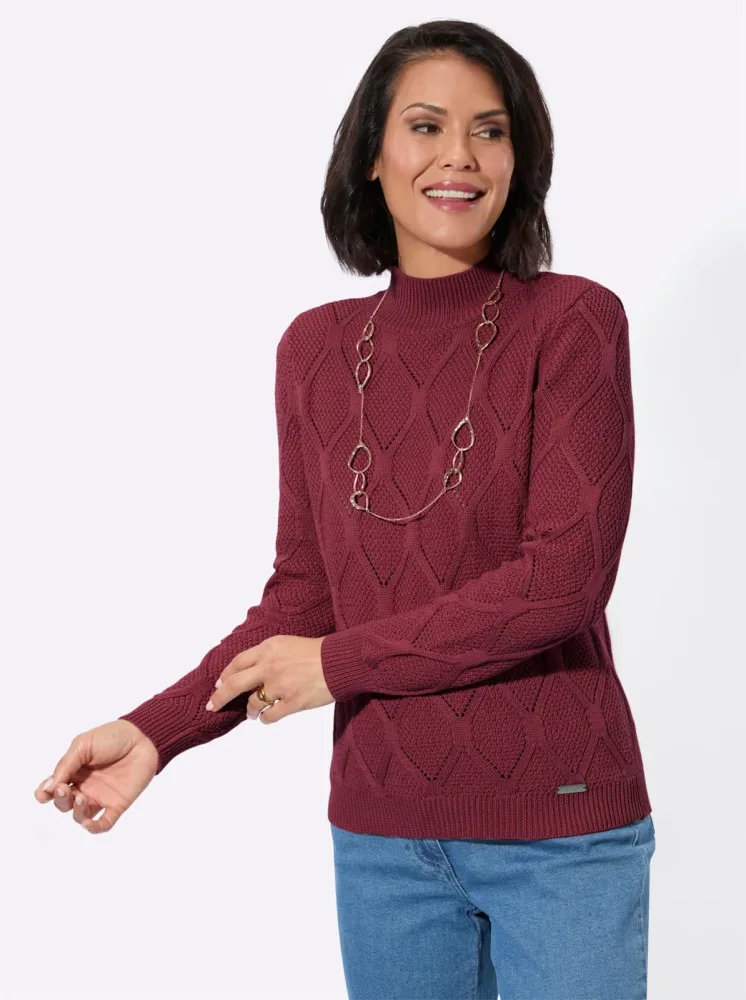 Casual Looks Stehkragenpullover 
