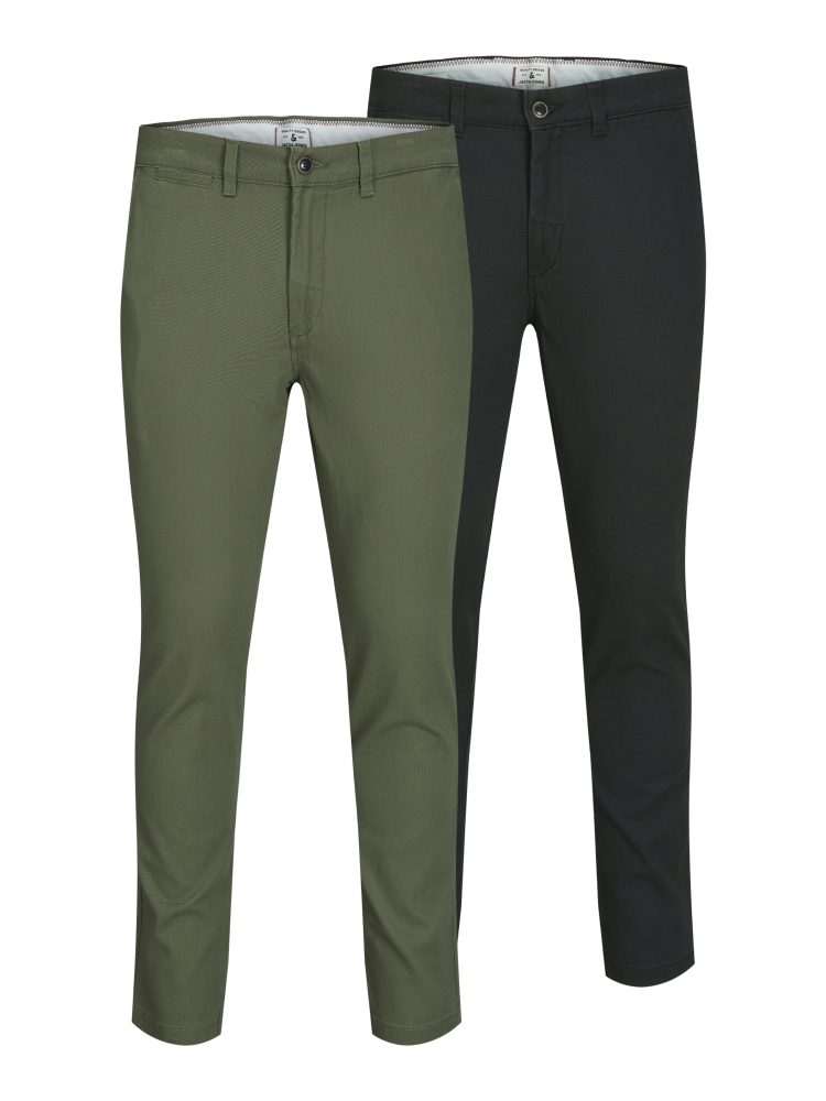 Jack & Jones - Jeans  Figurbetont-JPSTMARCO JJDAVE 2PK, für Damen, Waldgrün, Größe W32