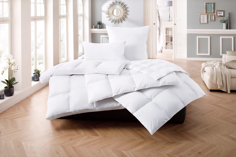 GOODproduct Daunenbettdecke + Federkissen 