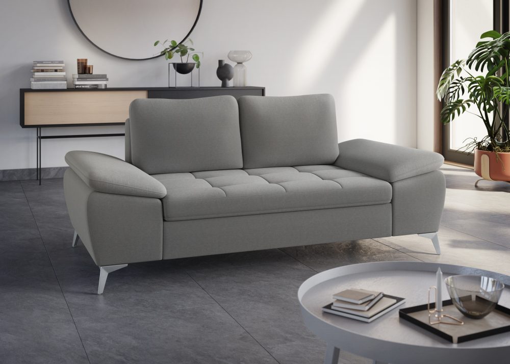 sit&more 2-Sitzer, mit hochwertigen Metallfüssen