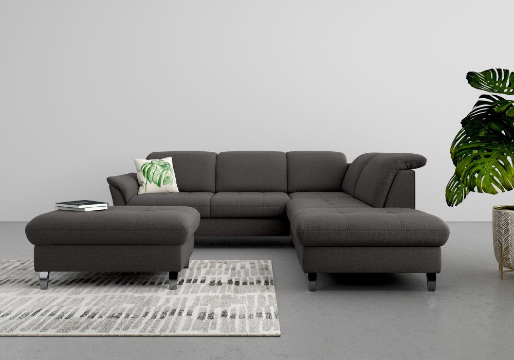 sit&more Ecksofa, wahlweise mit Kopfteilverstellung, Bettfunktion und Stauraum
