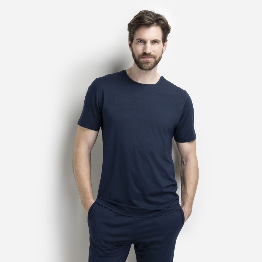 ISA bodywear - T-Shirt, kurzarm, für Herren, Marine Größe M