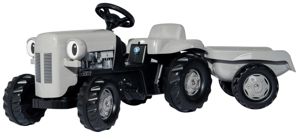 rolly®toys rollykid Little Grey Fergie mit rollyKid Trailer 014941 - grau