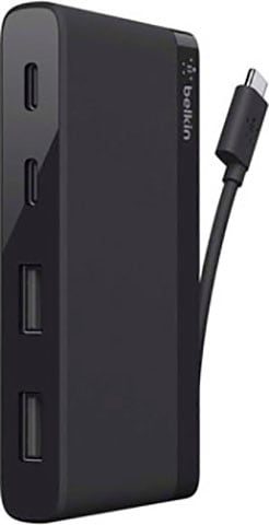 Belkin - 4-port Usb-c Travel, Schwarz